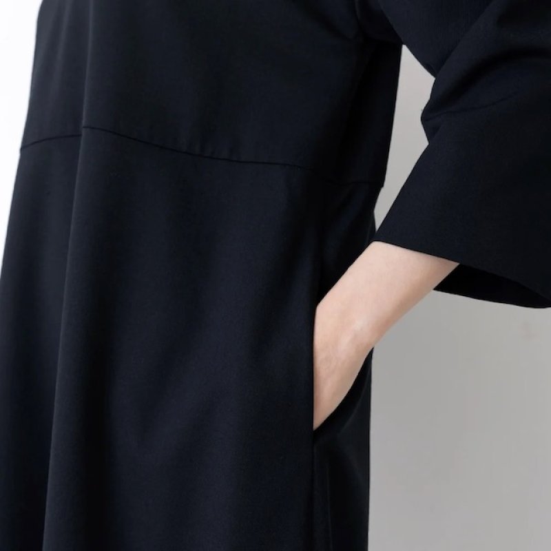 画像2: utilite/ユティリテ　 T/Wギャバ　ハイネックワンピース