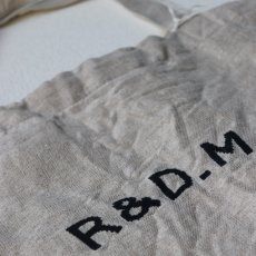 画像3: R&D.M.Co-/オールドマンズテーラー　 R&D.M.Co-エンブロイダリートートバッグ　 ベージュ×ブラック (3)