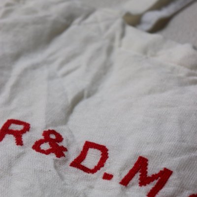 画像2: R&D.M.Co-/オールドマンズテーラー　 R&D.M.Co-エンブロイダリートートバッグ　 ホワイト×レッド
