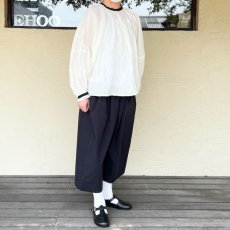 画像8:  SALE!30%OFF!  Gauze#/ガーゼ　 バイカラー2WAYギャザーブラウス (8)