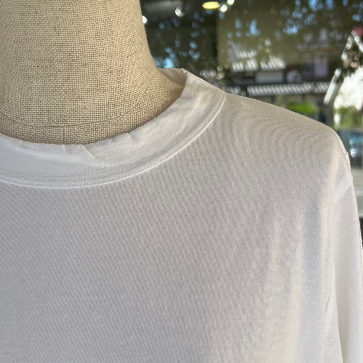 画像5: homspun/ホームスパン  天竺長袖Tシャツ  サラシ・ブラック (5)