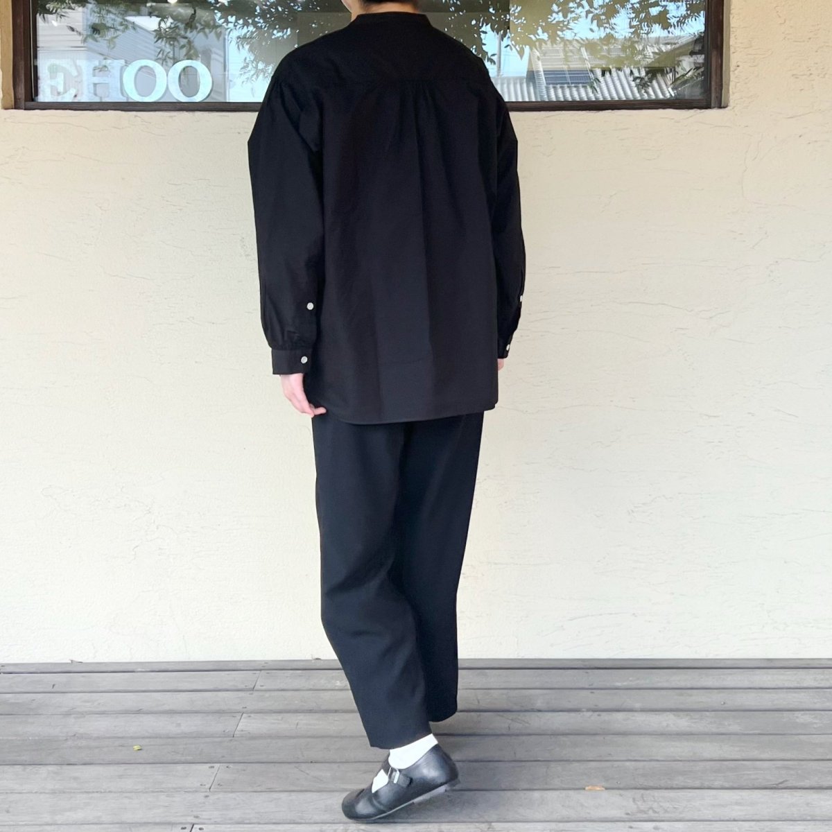 画像8: Gauze#/ガーゼ  コットンリネン ヴィヴィアンブラウス  ブラック (8)