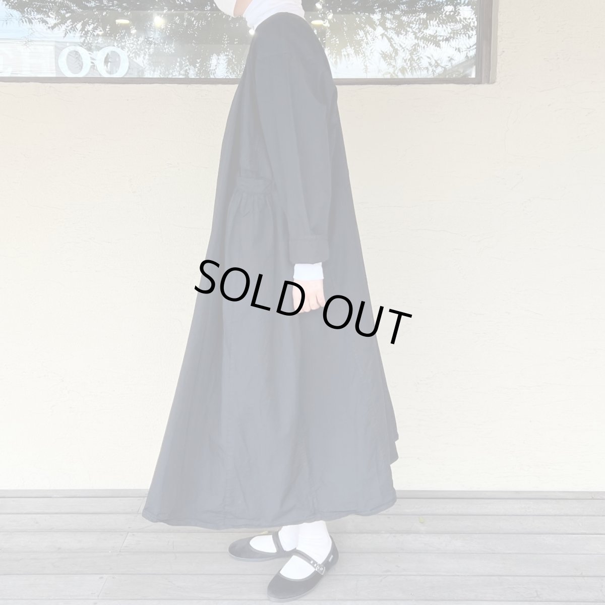 画像5: Veritecoeur/ヴェリテクール　 ギャザーワンピース　ブラック (5)