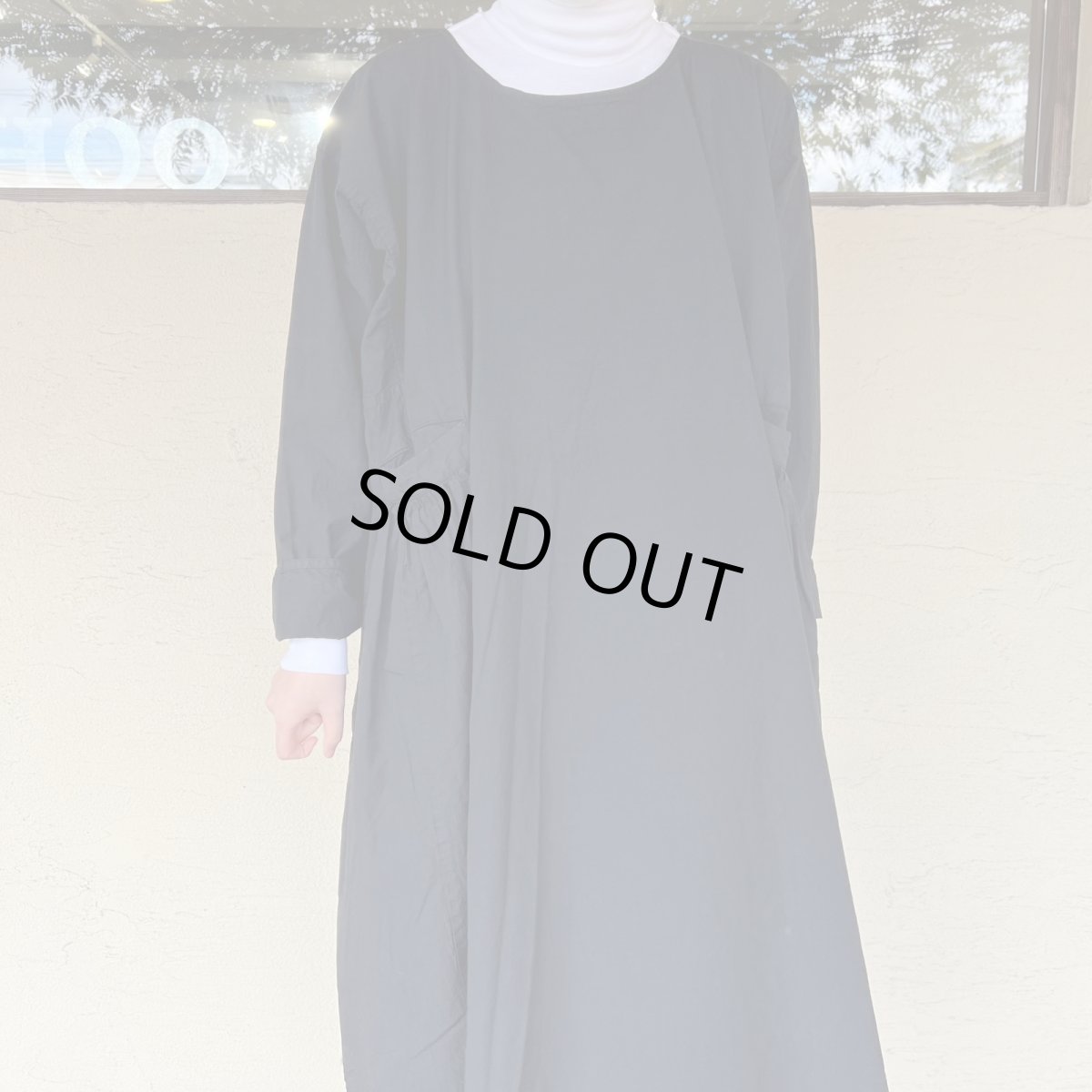 画像6: Veritecoeur/ヴェリテクール　 ギャザーワンピース　ブラック (6)