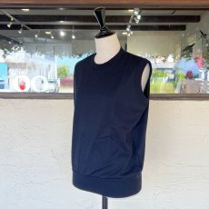 画像3: homspun/ホームスパン　 天竺ノースリーブプルオーバー　 サラシ・アイスブルー・ブラック (3)