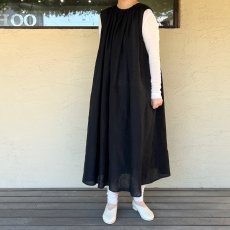 画像6: R&D.M.Co-/オールドマンズテーラー　 デンズリーリネン　ギャザードレス (6)