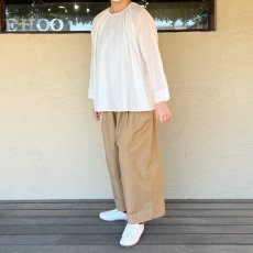 画像3: Gauze#/ガーゼ　 オーガンジースリーブブラウス　 ホワイト (3)