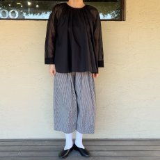 画像6: STAMP AND DIARY/スタンプアンドダイアリー　 高密度コットン裾ダーツワイドパンツ (6)