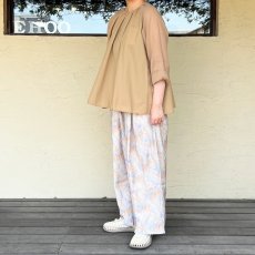 画像6: ROBE de PEAU／ローブデポー　  シルクミックス　マーブルパターンワイドパンツ (6)