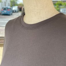 画像5: 1dozen／1ダース　 ペーパーコットン　ドレープTシャツ　 チャコール・ホワイト・ネイビー (5)