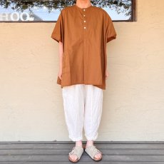 画像4: homspun/ホームスパン　 コットンミニチェックBIGブラウス (4)