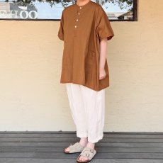 画像2: homspun/ホームスパン　 コットンミニチェックBIGブラウス (2)