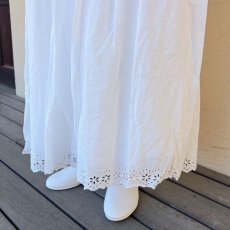 画像3: Gauze#/ガーゼ　 スカラップレース ギャザースカート (3)