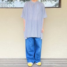 画像3: Veritecoeur/ヴェリテクール　 ストライプギャザーシャツ　 ストライプA (3)