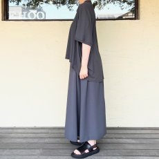 画像4: NO CONTROL AIR/ノーコントロールエアー　 ドレープカルゼAラインタックスカート (4)