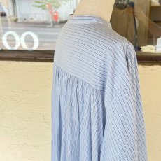 画像7: Veritecoeur/ヴェリテクール　 ストライプギャザーシャツ　 ストライプB (7)