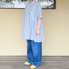 画像3: Veritecoeur/ヴェリテクール　 ストライプギャザーシャツ　 ストライプB (3)