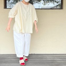 画像6: Veritecoeur/ヴェリテクール　 シュリンクプルオーバー　 グリーングレー・アイボリー (6)