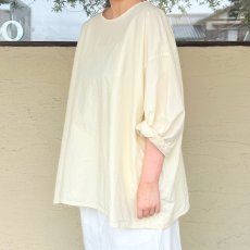 画像5: Veritecoeur/ヴェリテクール　 シュリンクプルオーバー　 グリーングレー・アイボリー (5)