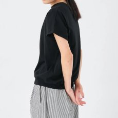 画像5: STAMP AND DIARY/スタンプアンドダイアリー　 ハイマイクロコットン天竺 ドルマンスリーブプルオーバー　 ホワイト・ブラック (5)