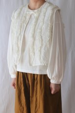 画像1: Gauze#/ガーゼ　 ヴィヴィアン2WAYジレ　 ブラック・ホワイト (1)