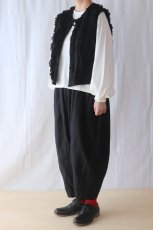 画像6: Gauze#/ガーゼ　 ヴィヴィアン2WAYジレ　 ブラック・ホワイト (6)