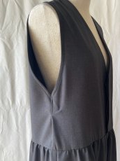 画像12: NO CONTROL AIR/ノーコントロールエアー　 ウエストギャザーワイドオーバーオール　 ブラック・グレー (12)