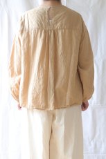 画像3: Gauze#/ガーゼ　 アンティークローズジャガードモダニストブラウス (3)