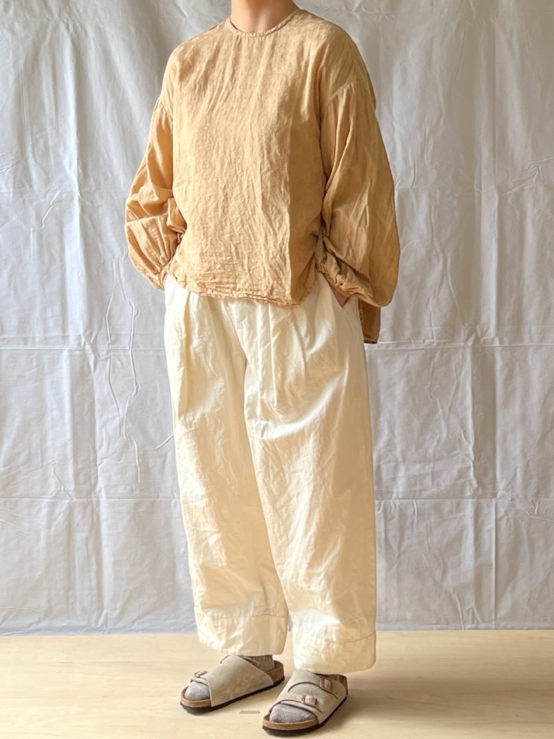 画像2: Gauze#/ガーゼ　 アンティークローズジャガードモダニストブラウス