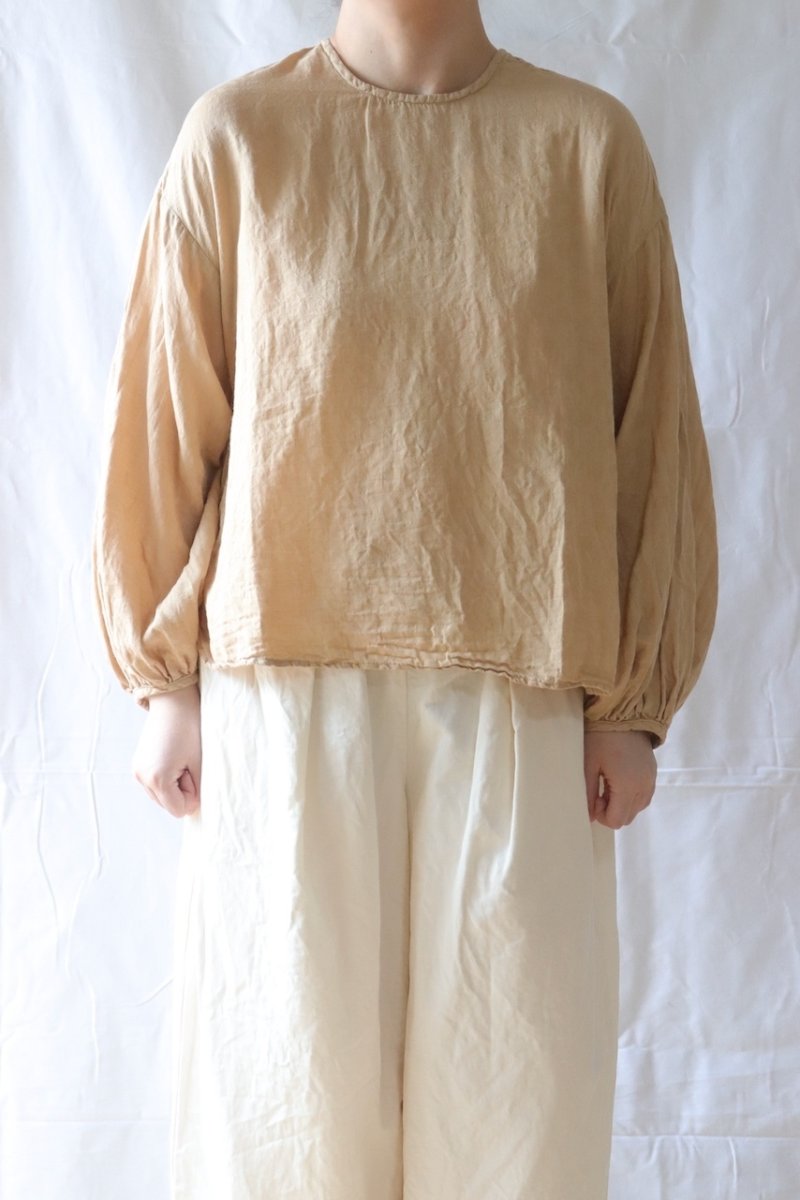 画像2: Gauze#/ガーゼ　 アンティークローズジャガードモダニストブラウス (2)