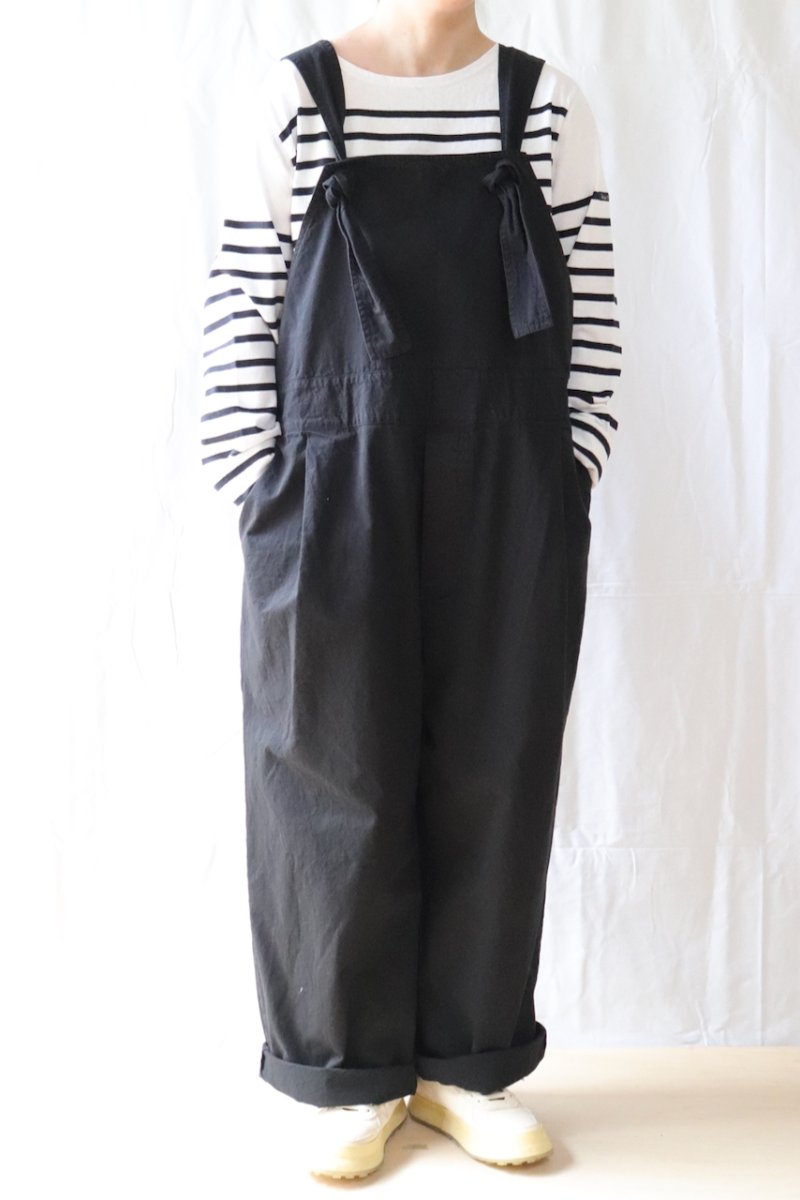 画像10: Veritecoeur/ヴェリテクール　 ガーメントダイ　クロスバックオーバーオール　 ロイヤルブルー・グレー・ブラック (10)