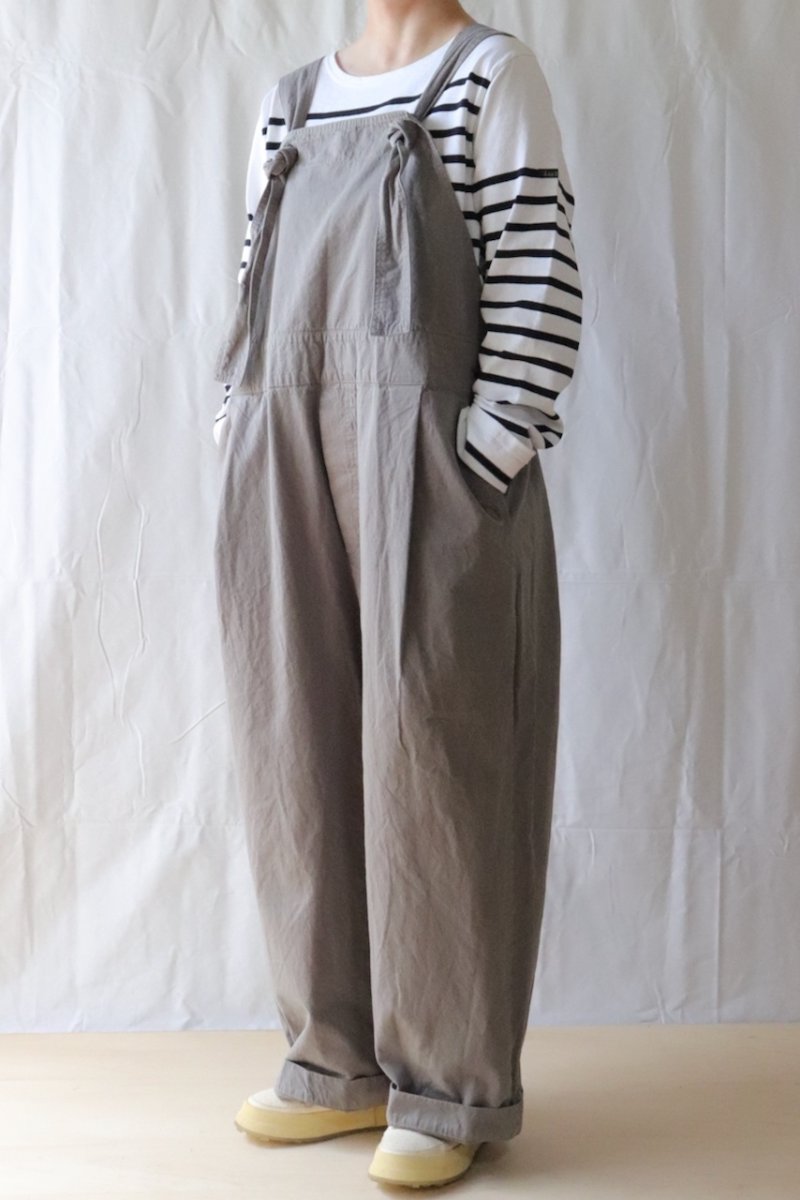 画像6: Veritecoeur/ヴェリテクール　 ガーメントダイ　クロスバックオーバーオール　 ロイヤルブルー・グレー・ブラック (6)