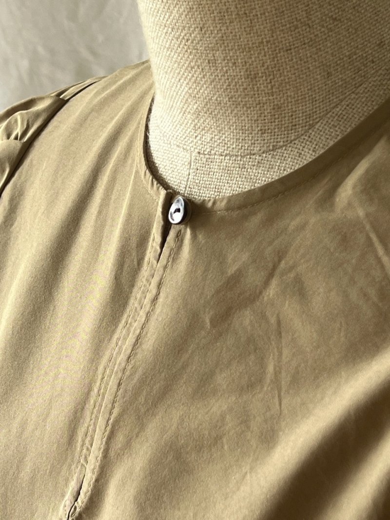 画像3: R&D.M.Co-/オールドマンズテーラー コットンポリエステルタフタ ビッグバルーンスリーブドレス ベージュ