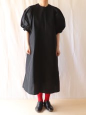 画像2: R&D.M.Co-/オールドマンズテーラー　 コットンポリエステルタフタ　ビッグバルーンスリーブドレス　 ブラック (2)
