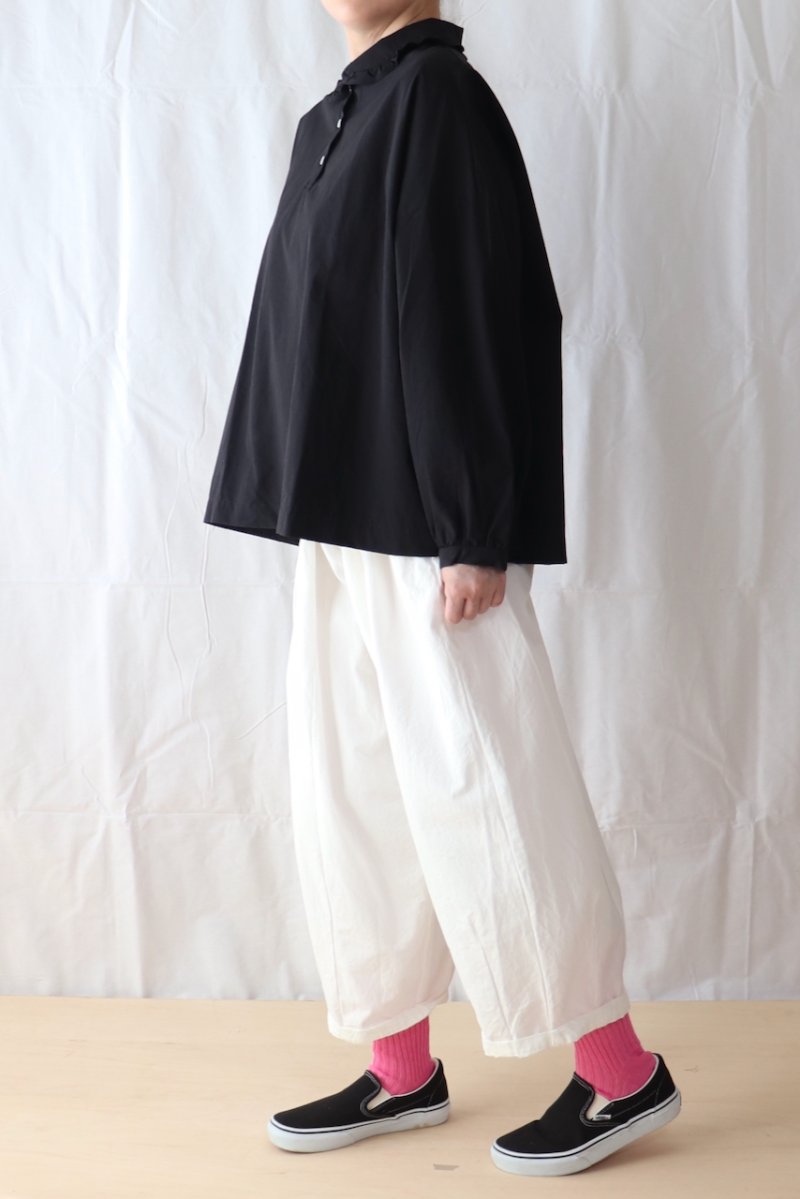 画像1: Labo ratory/ラボレイトリー スザンヌロングスリーブブラウス ブラック