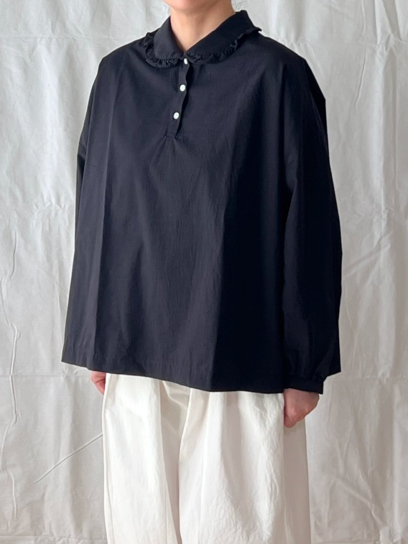 画像3: Labo ratory/ラボレイトリー スザンヌロングスリーブブラウス ブラック