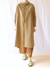 画像1: Veritecoeur／ヴェリテクール　 ロングシャツ　 ベージュ (1)