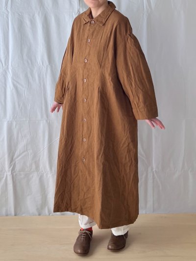 画像1: ROBE de PEAU/ローブデポー　 ペインターキャンバスコート　 アーモンド