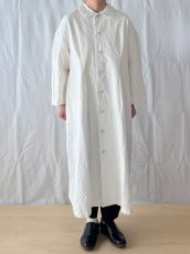 画像2: ROBE de PEAU/ローブデポー　 ペインターキャンバスコート　 エクリュ (2)