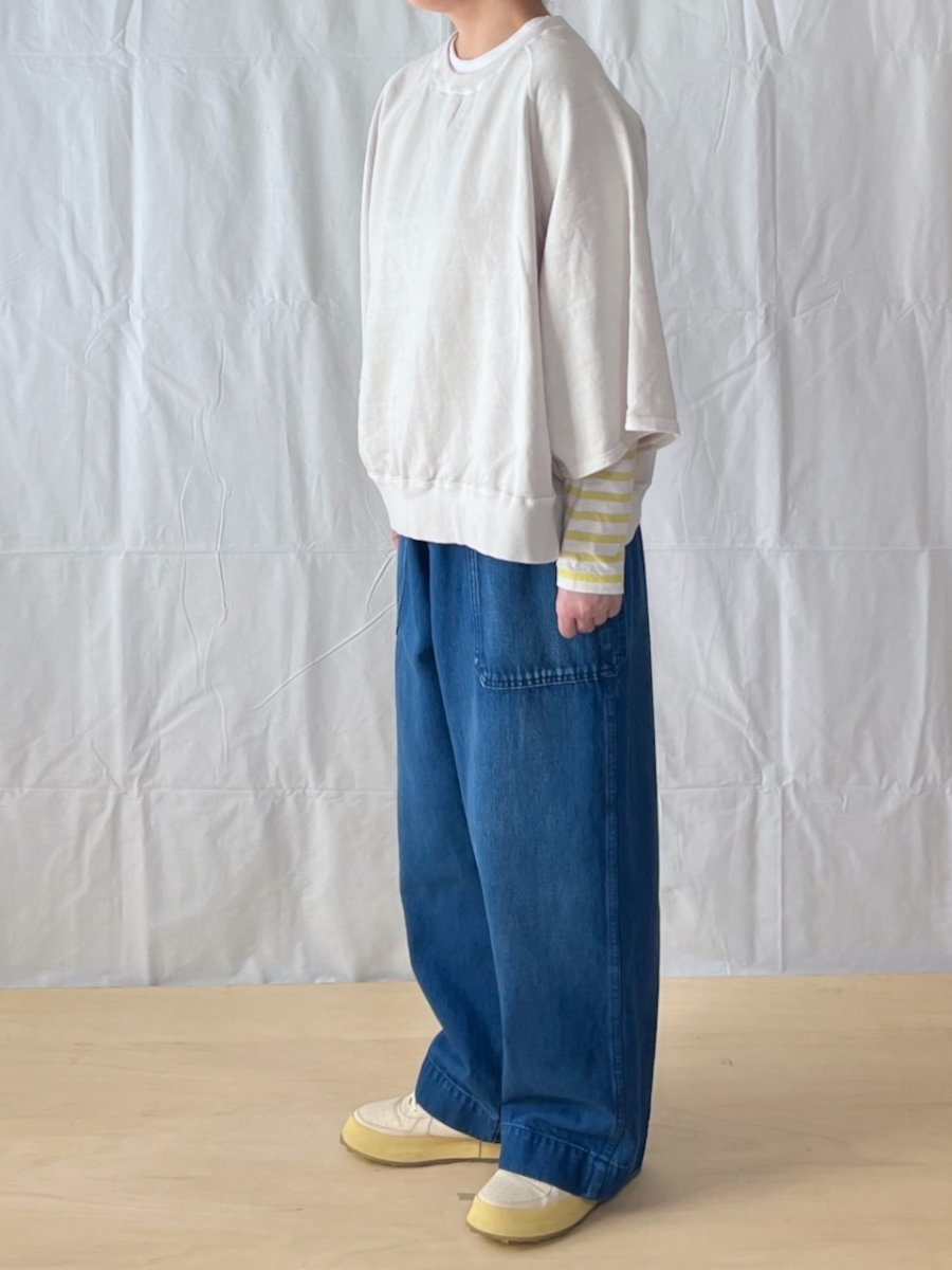 画像2: Veritecoeur/ヴェリテクール　 Pigment dye スウェットプルオーバー (2)