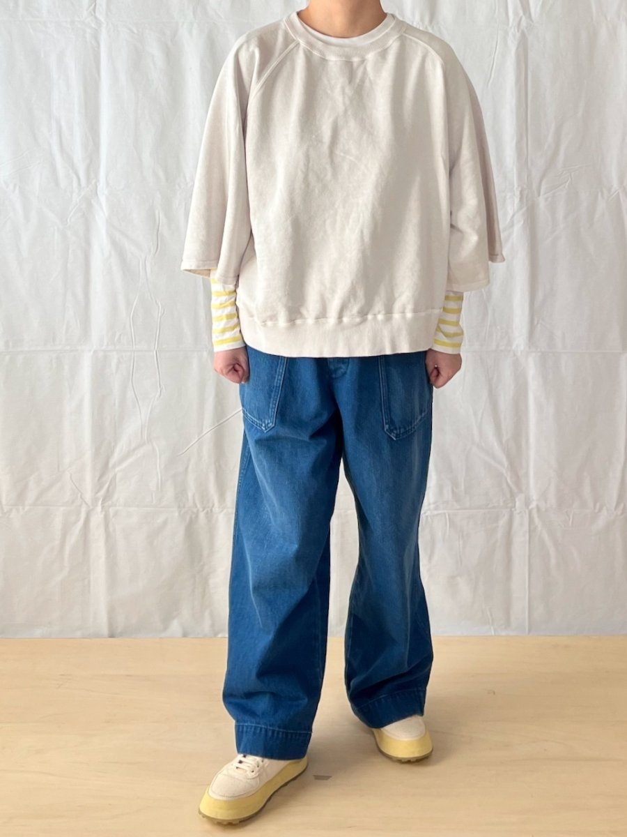 画像3: Veritecoeur/ヴェリテクール　 Pigment dye スウェットプルオーバー (3)