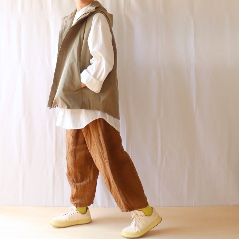 画像1: NO CONTROL AIR/ノーコントロールエアー 強撚ポリエステル メモリーギャバジン マウンテンパーカーベスト