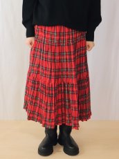 画像2: Rockmount/ロックマウント　 コットン フランネル しわ加工 ロングスカート　 ロイヤルスチュワート (2)