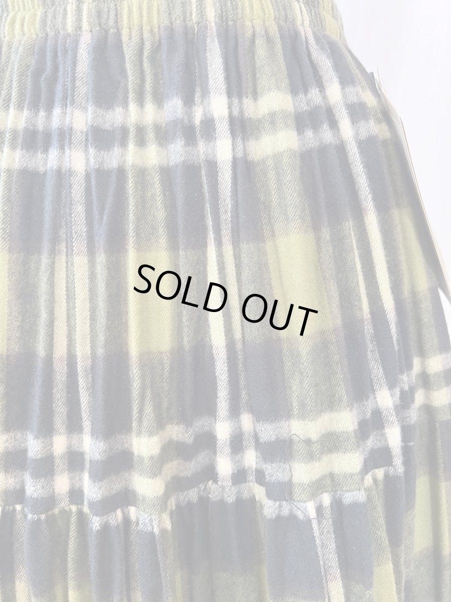 画像6: Rockmount/ロックマウント　 コットン フランネル しわ加工 ロングスカート　 オリーブ×ブラック (6)