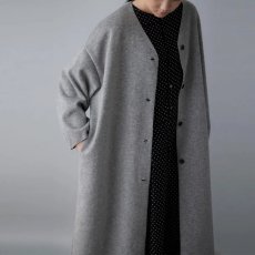 画像6: utilite/ユティリテ　 ウールレットシャギー コート　 グレー (6)