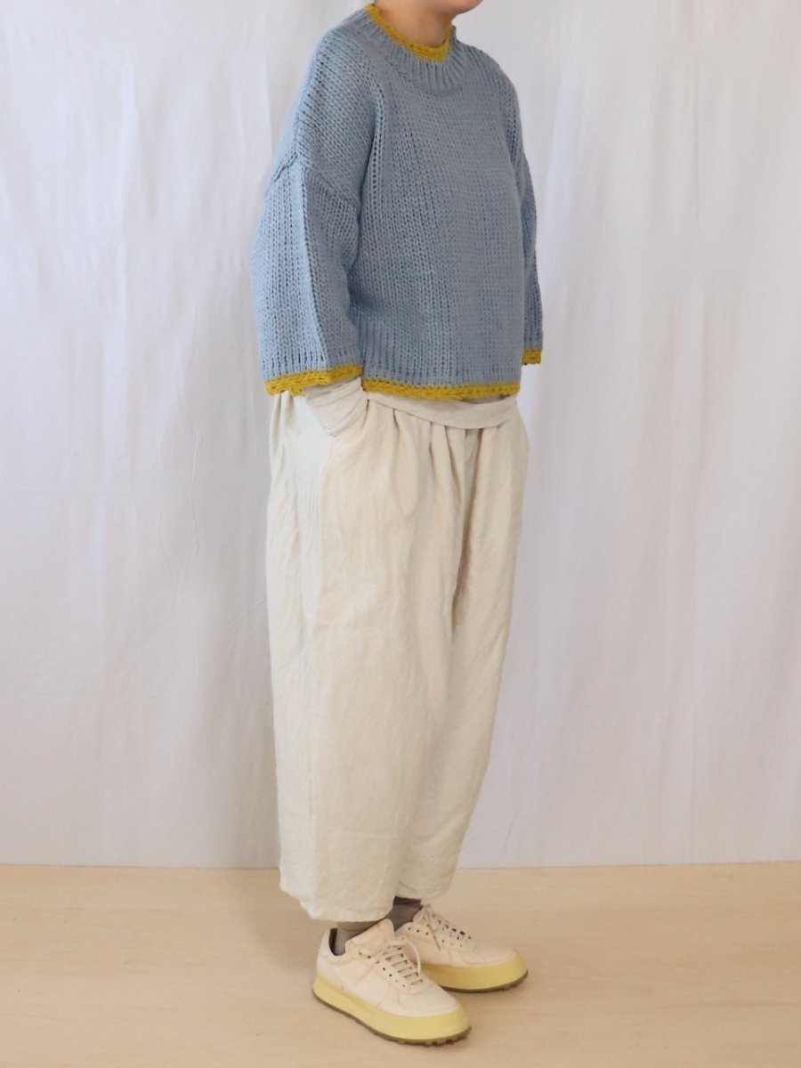 画像5: ROBE de PEAU/ローブデポー　 JOU JOU ボトルネックニット　 LIGHT BLUE (5)