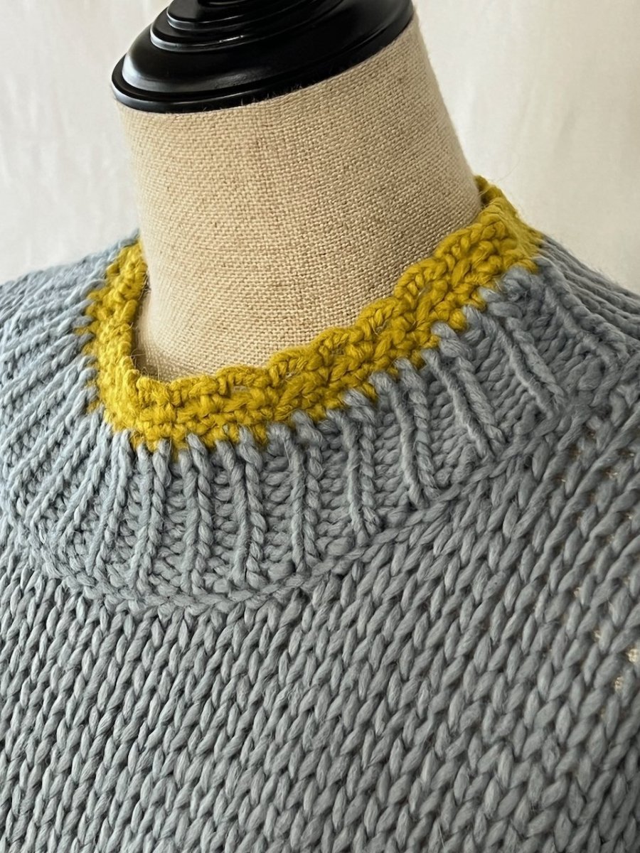 画像8: ROBE de PEAU/ローブデポー　 JOU JOU ボトルネックニット　 LIGHT BLUE (8)