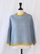 画像6: ROBE de PEAU/ローブデポー　 JOU JOU ボトルネックニット　 LIGHT BLUE (6)