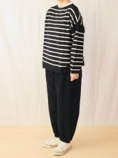 画像7: Labo ratory/ラボレイトリー　 ボーダーニットプルオーバー　 MILK×BLACK・BLACK×MILK (7)