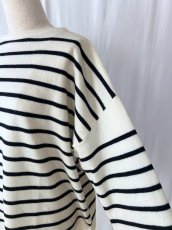画像4: Labo ratory/ラボレイトリー　 ボーダーニットプルオーバー　 MILK×BLACK・BLACK×MILK (4)